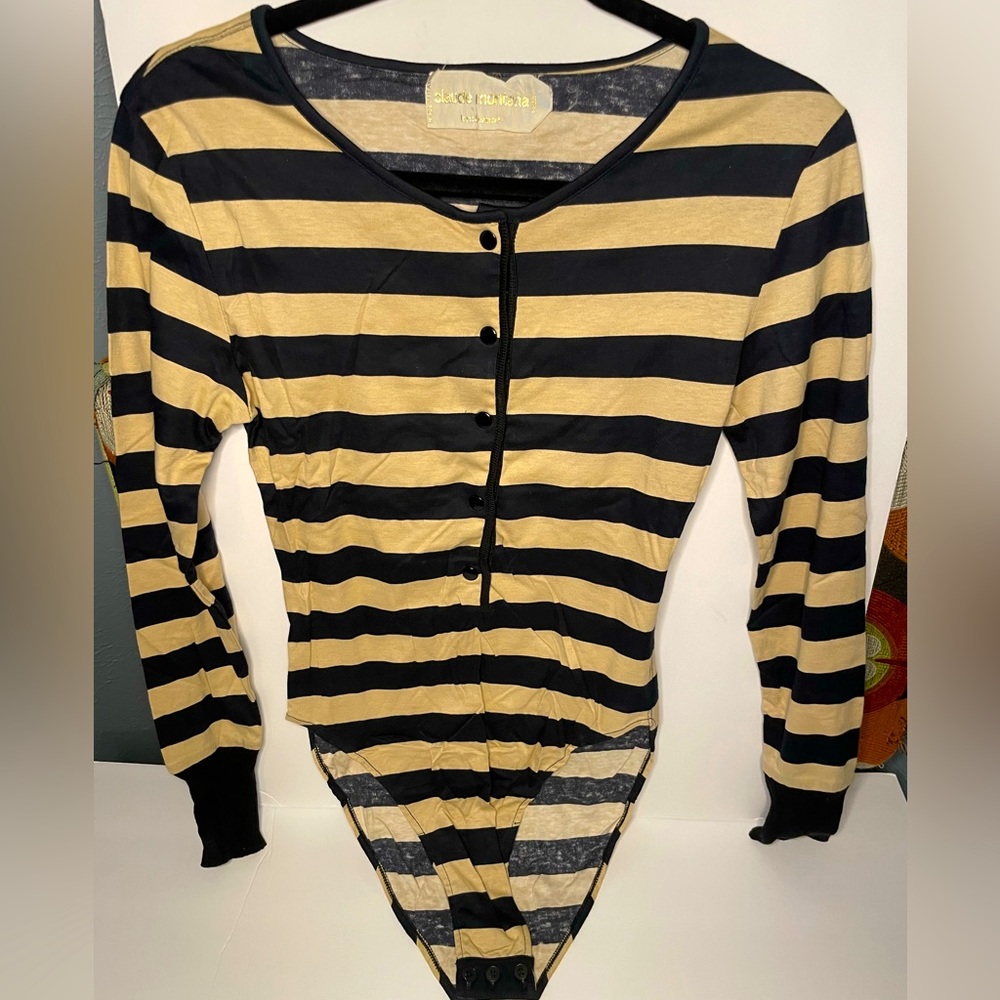 NWOT Claude Montana Knitwear 100% Cotton EU size 42 US size XS/S Bodysuit